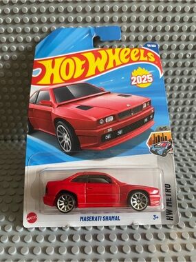 2025 Hot Wheels Maserati Shamal Red Die-Cast Car